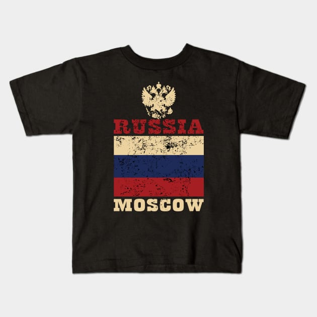 Flag of Russia Kids T-Shirt by KewaleeTee